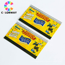 colorful digital keepsake price coupon with watermark adult eco-friendly card printing